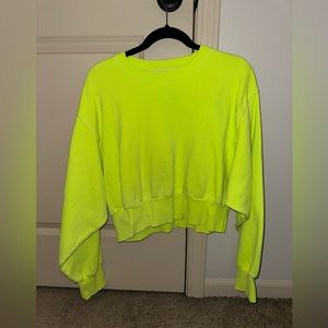 Tan Cropped Sweatshirt